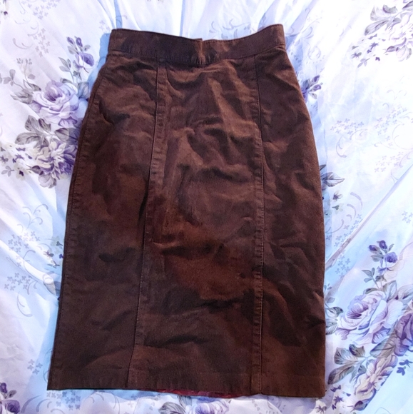 Leather skirt - size 7 - Picture 2 of 2